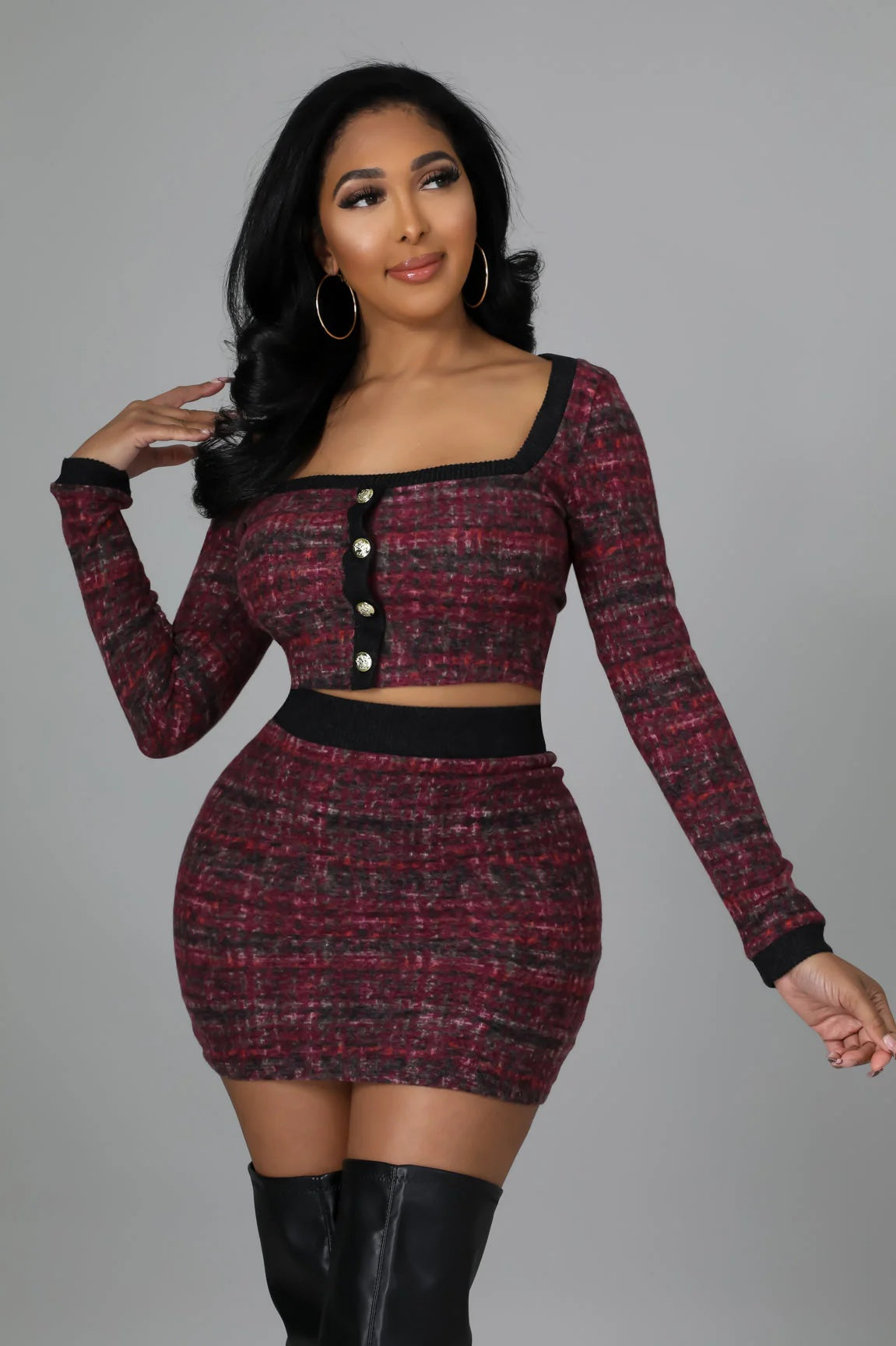 Preppy days skirt set