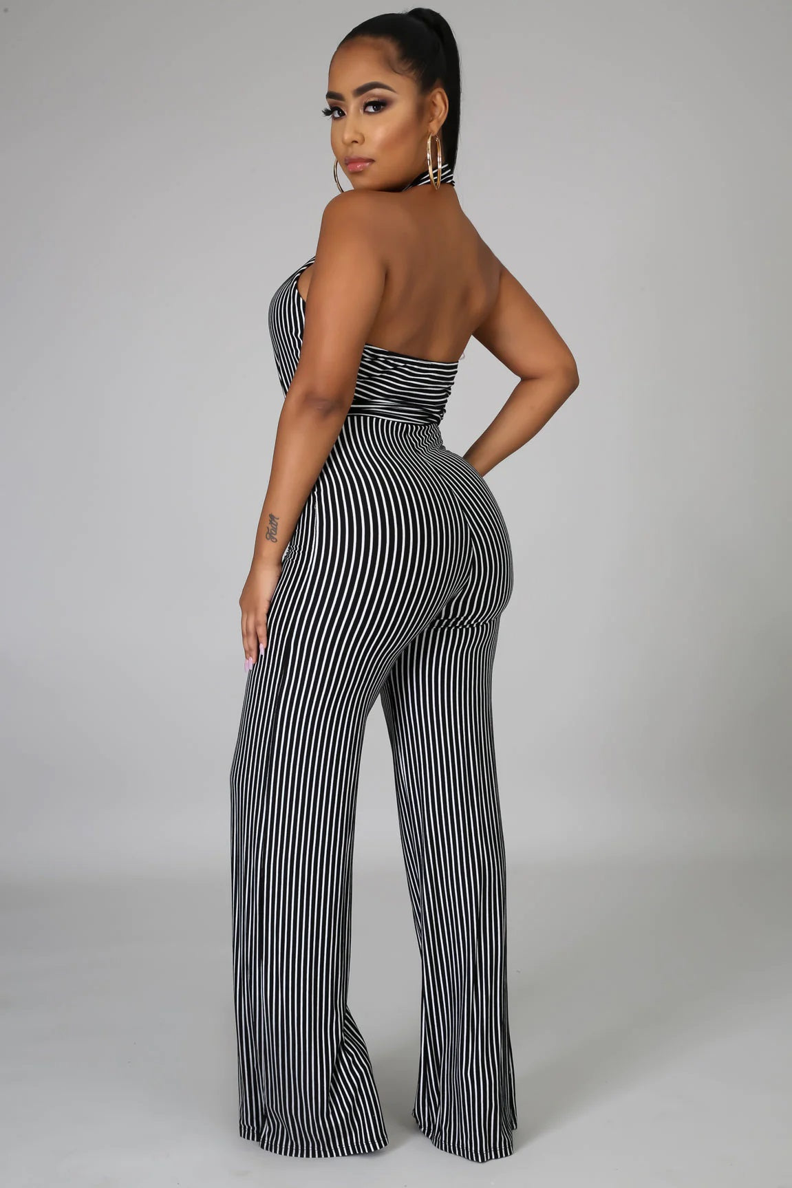 Stripe jumpsuit