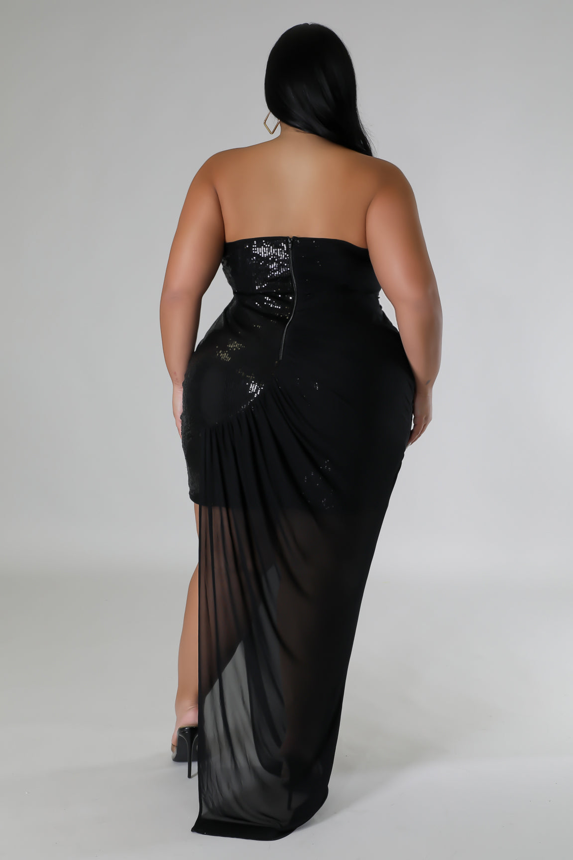 Red carpet ready plus dress