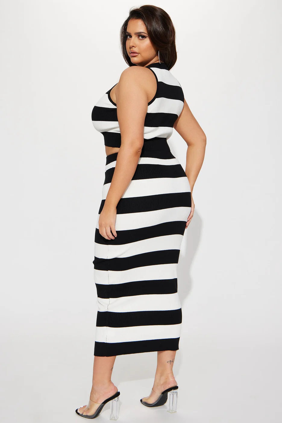 Stripe Skirt set