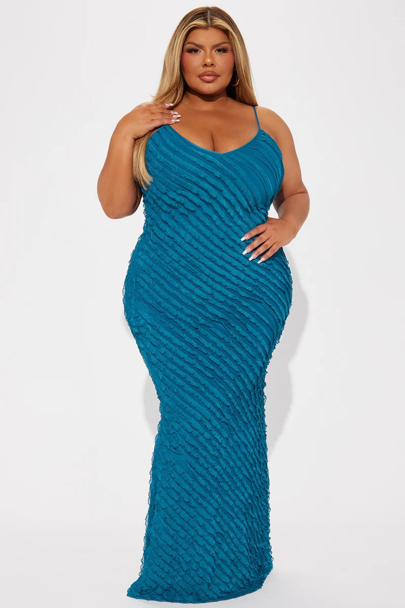 Textured Maxi Dress