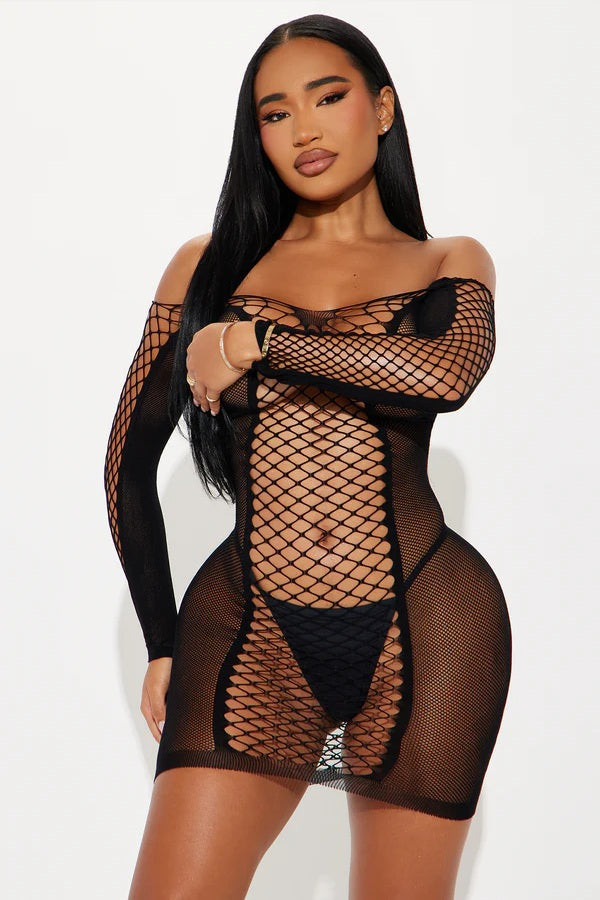 Kiss me bodystocking dress