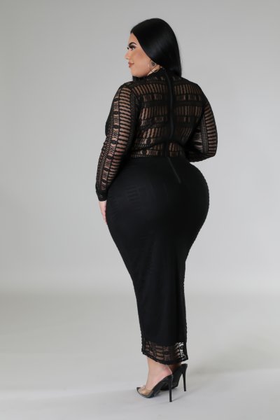 Straight to the point plus dress