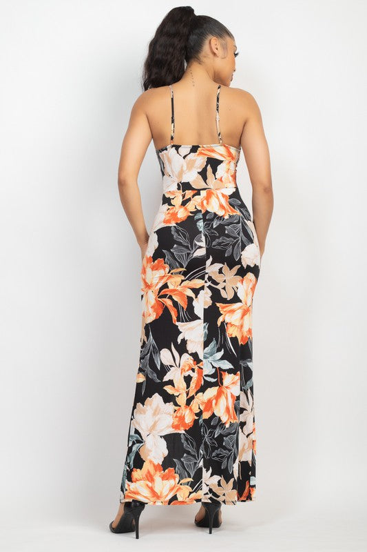 Cinched Cami Sweetheart Maxi Dress
