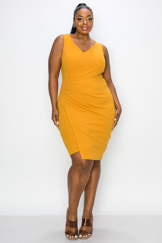 Overlap Plus dress