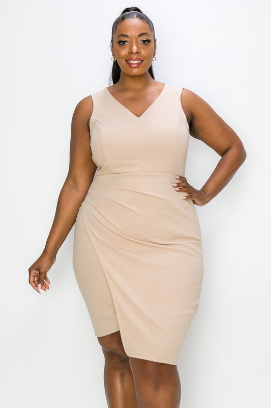 Overlap Plus dress