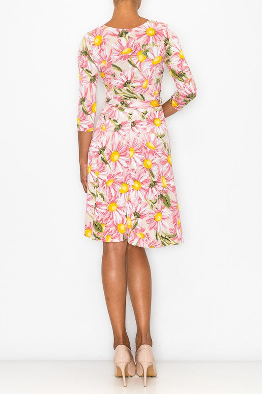 Floral wrap dress