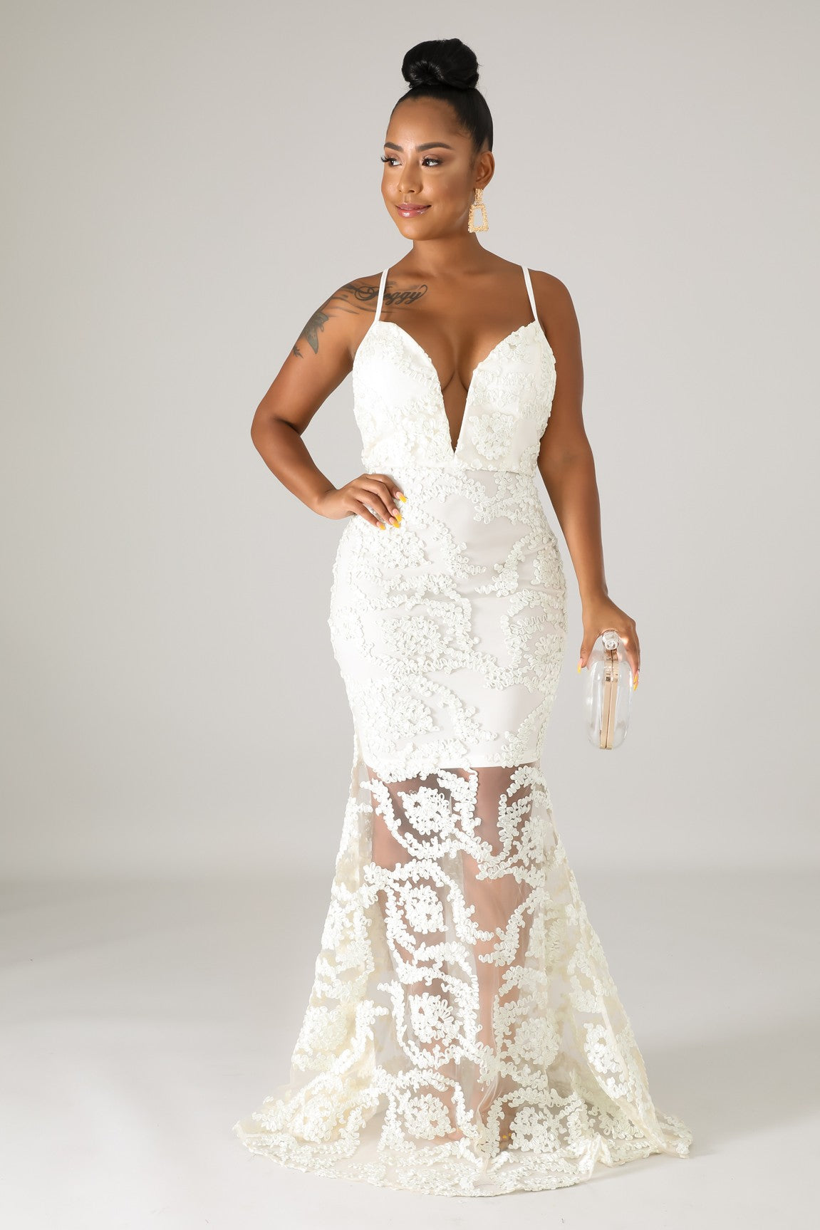 Ribbon mermaid dress