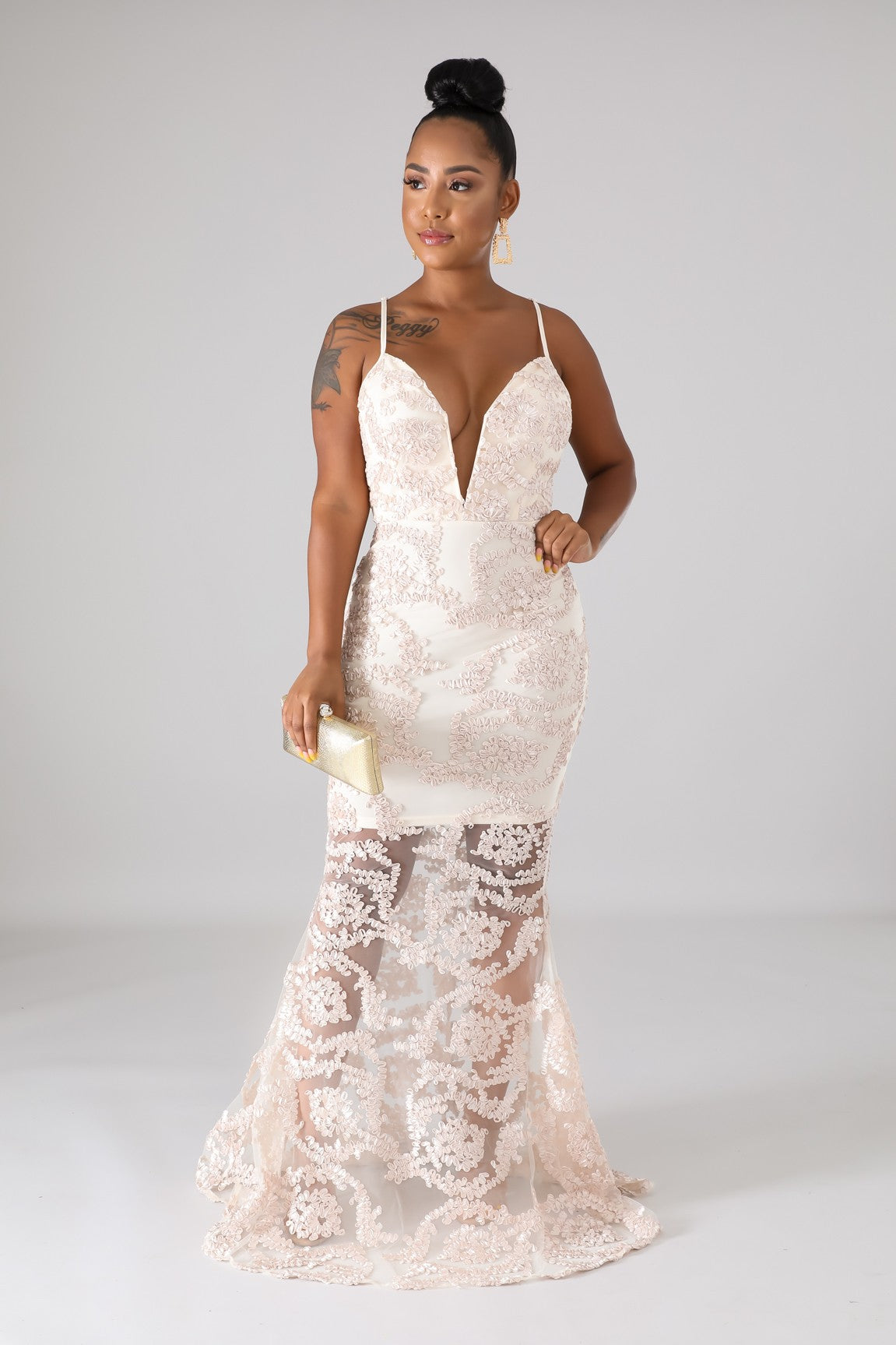 Ribbon mermaid dress
