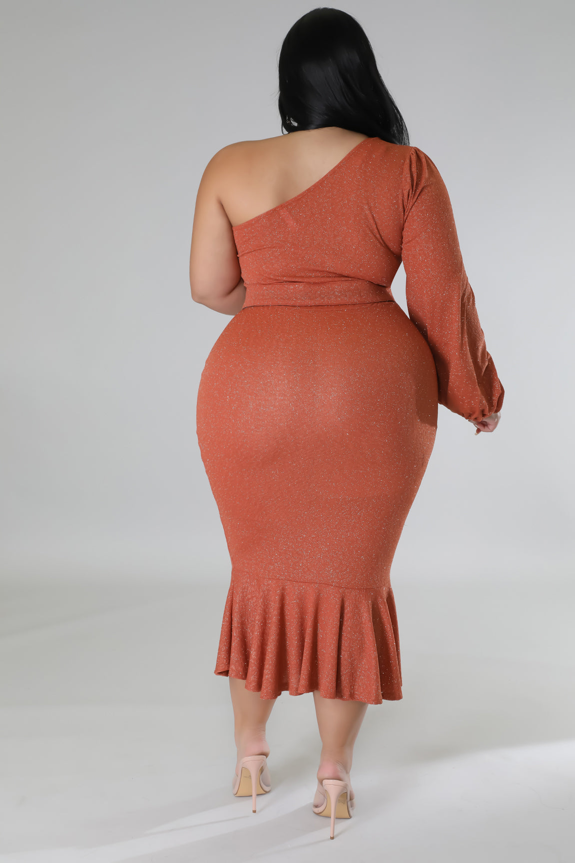 Semi glitter plus dress