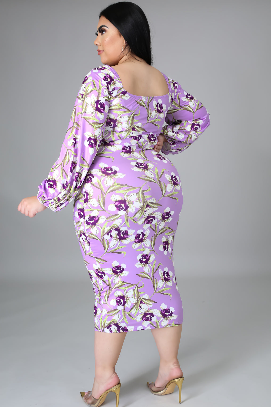 Floral bodycon plus