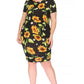 Plus size, floral print short dress