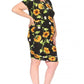 Plus size, floral print short dress