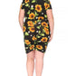 Plus size, floral print short dress