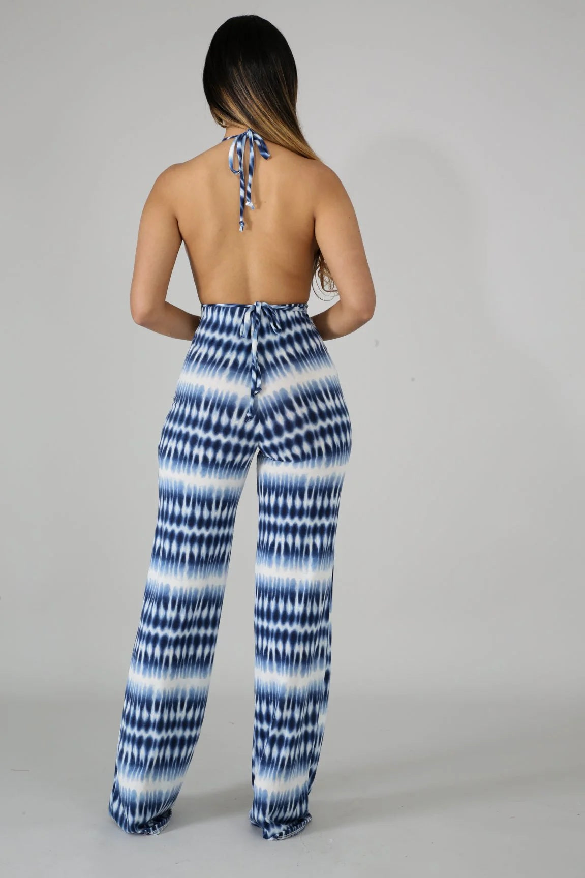 Tie Dye Stripe Jumpsuit