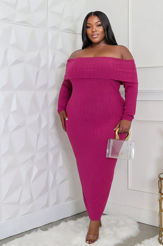 Lilianna Plus off shoulder dress