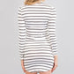 Striped Choker Neck Bodycon Dress