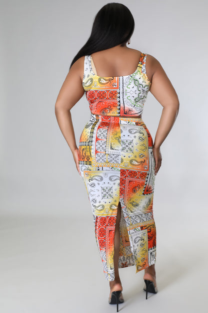 Call me bae skirt set