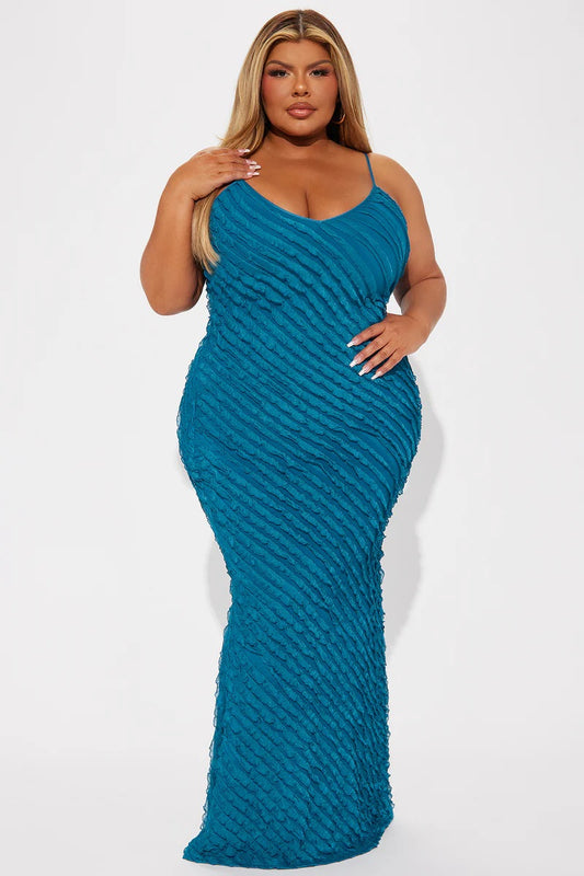 Textured Maxi Dress