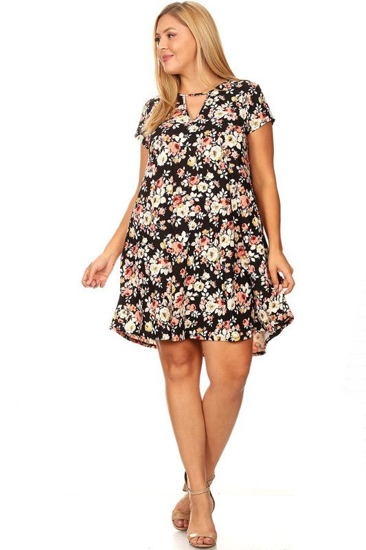 Floral plus Dress