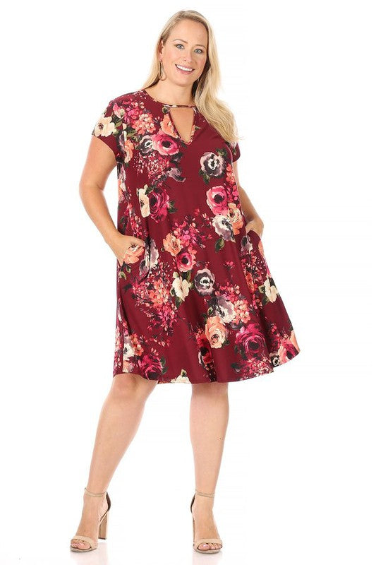 Floral plus Dress