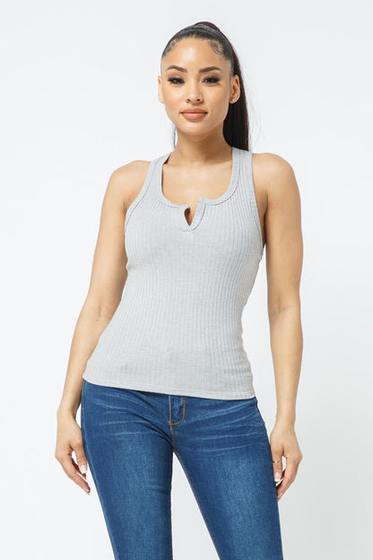 Ribbed Basic Tank Top