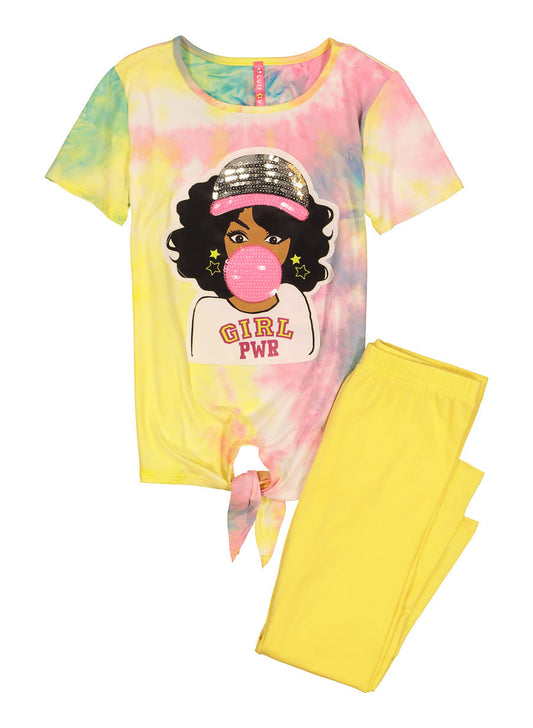 Kids 2 Pc Tie Dye Set