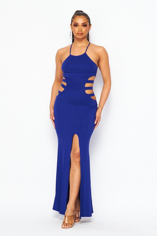 CUTOUT DETAIL MAXI DRESS